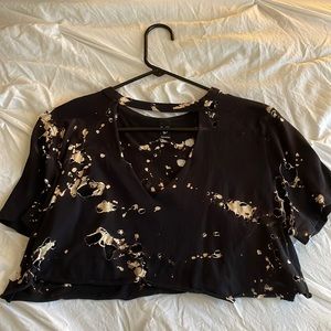 REWORKED BLEACHED CROPPED TEE